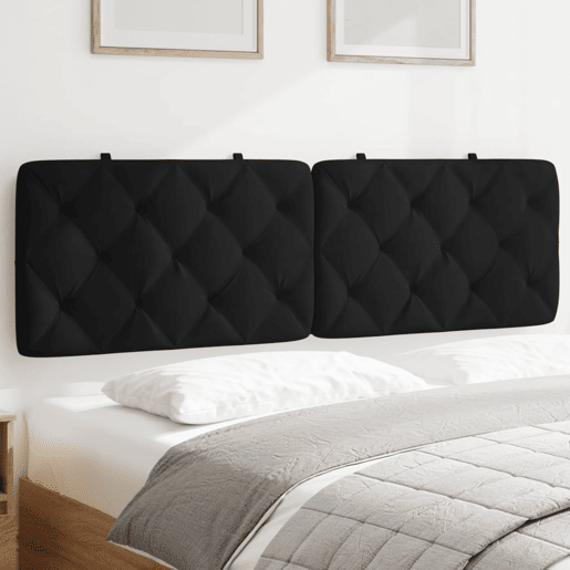 Almofadão de Cabeceira - Cabeceira de cama 160 cm veludo preto