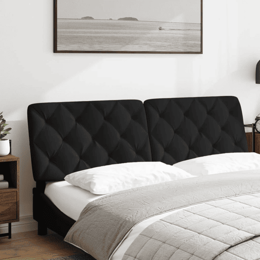 Almofadão de Cabeceira - Cabeceira de cama 160 cm veludo preto