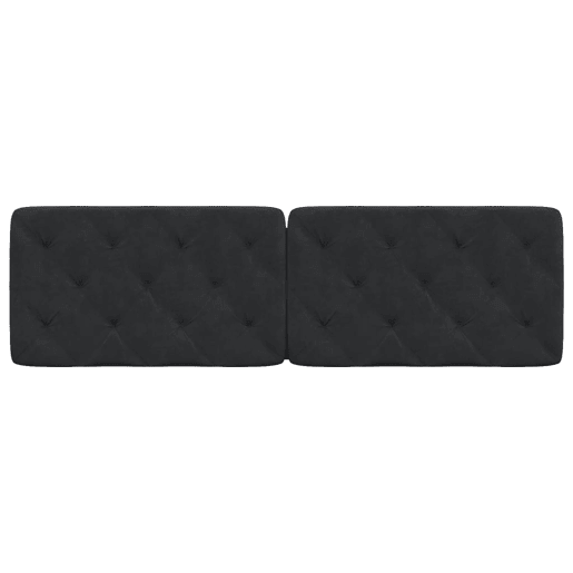 Almofadão de Cabeceira - Cabeceira de cama 160 cm veludo preto