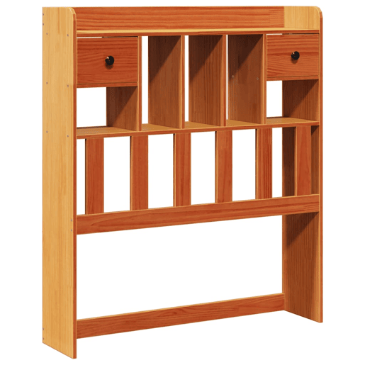 Cabeceira - Cabeceira de cama com arrumação 100 cm pinho maciço castanho-mel