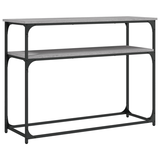 Mesa Consola - Mesa De Entrada 100x35,5x75cm derivados de madeira cinzento sonoma