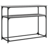 Mesa Consola - Mesa De Entrada 100x35,5x75cm derivados de madeira cinzento sonoma