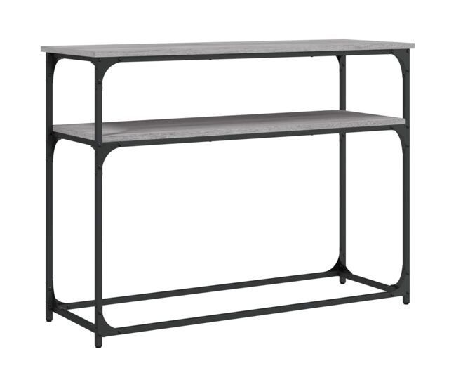Mesa consola - mesa de entrada madera de ingeniería gris sonoma 100x35,5x75 cm