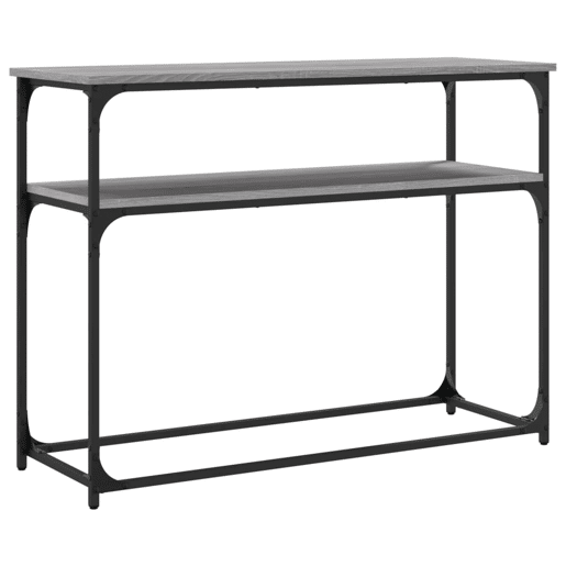 Mesa Consola - Mesa De Entrada 100x35,5x75cm derivados de madeira cinzento sonoma