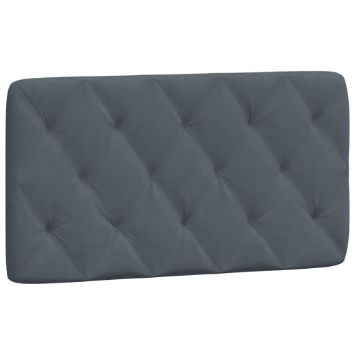 Almofadão de Cabeceira - Cabeceira de cama 100 cm veludo cinzento-escuro