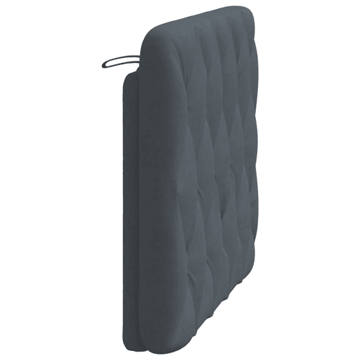 Almofadão de Cabeceira - Cabeceira de cama 100 cm veludo cinzento-escuro