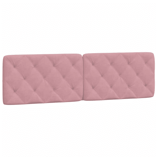 Almofadão de Cabeceira - Cabeceira de cama 180 cm veludo rosa