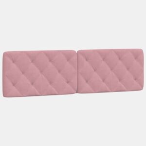 Almofadão de Cabeceira - Cabeceira de cama 180 cm veludo rosa