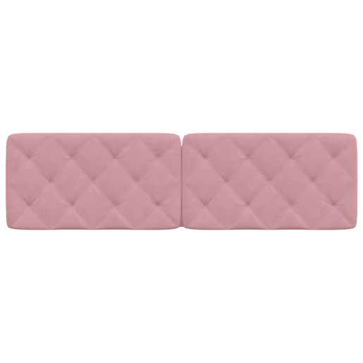 Almofadão de Cabeceira - Cabeceira de cama 180 cm veludo rosa