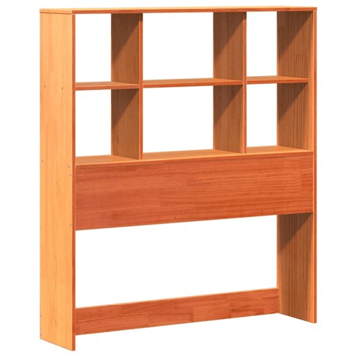 Cabeceira - Cabeceira de cama com arrumação 100 cm pinho maciço castanho-mel