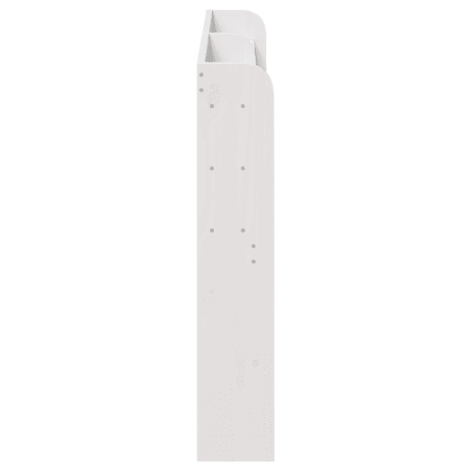 Cabeceira - Cabeceira de cama com prateleiras 135 cm madeira de pinho maciça branco