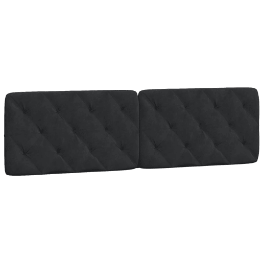 Almofadão de Cabeceira - Cabeceira de cama 180 cm veludo preto