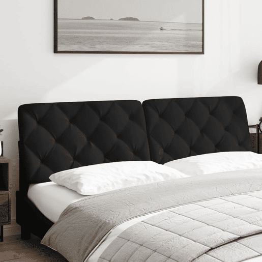 Almofadão de Cabeceira - Cabeceira de cama 180 cm veludo preto