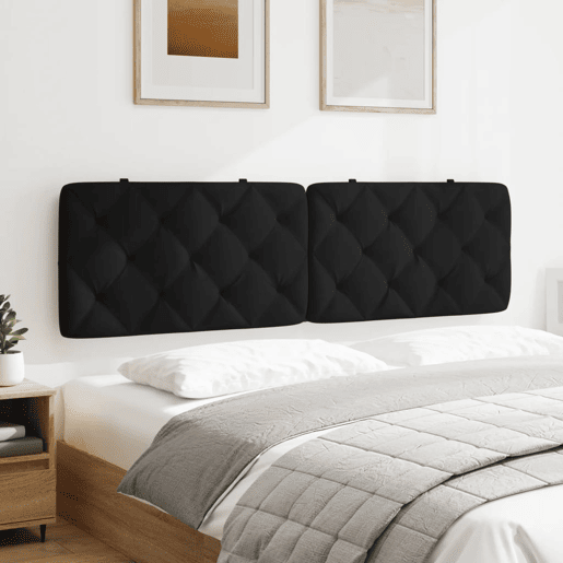 Almofadão de Cabeceira - Cabeceira de cama 180 cm veludo preto