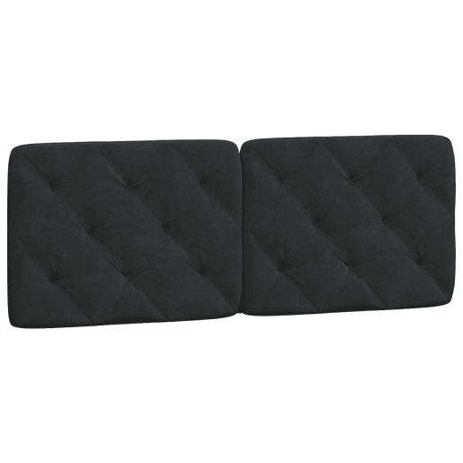 Almofadão de Cabeceira - Cabeceira de cama 140 cm veludo preto