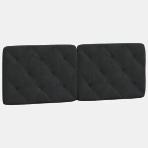 Almofadão de Cabeceira - Cabeceira de cama 140 cm veludo preto