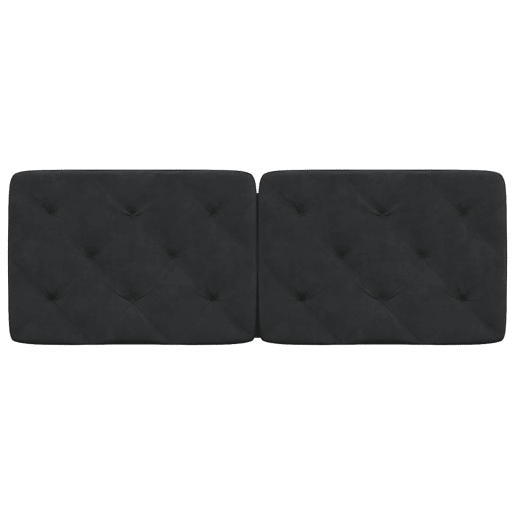 Almofadão de Cabeceira - Cabeceira de cama 140 cm veludo preto