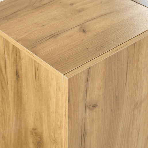 Mesa auxiliar 100x35x77 cm - Mesa preta com base dourada, mesa consola vintage - Castanho+Preto