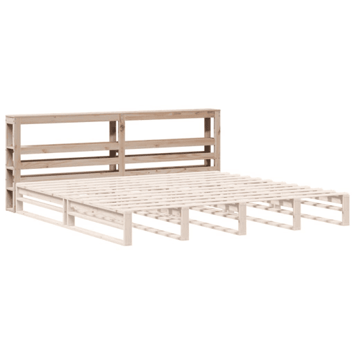 Cabeceira - Cabeceira de cama com prateleiras 180 cm madeira de pinho maciça