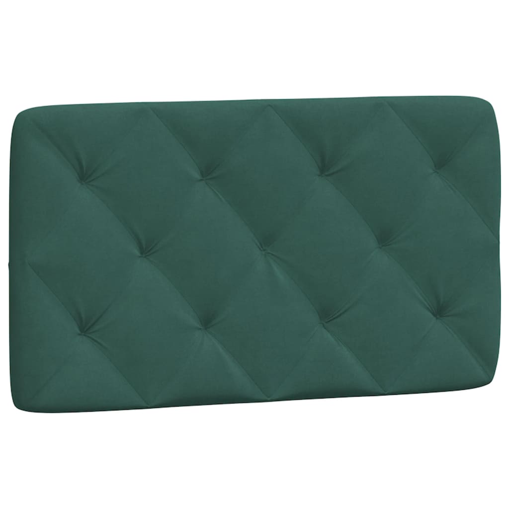 Cabecero cama - mueble cabecero acolchado terciopelo verde oscuro 80 cm