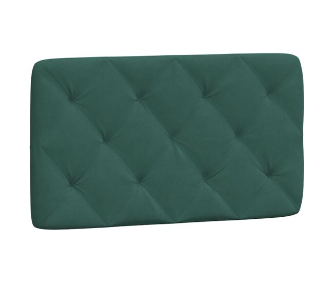 Cabecero cama - mueble cabecero acolchado terciopelo verde oscuro 80 cm