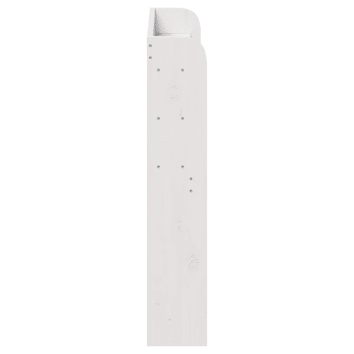 Cabeceira - Cabeceira de cama com prateleiras 100 cm madeira de pinho maciça branco