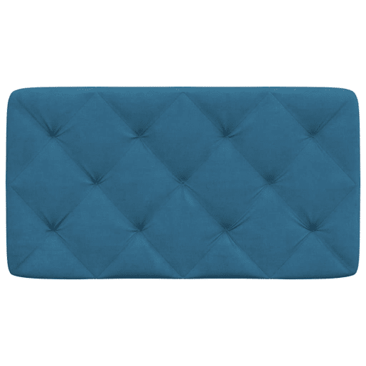 Almofadão de Cabeceira - Cabeceira de cama 90 cm veludo azul