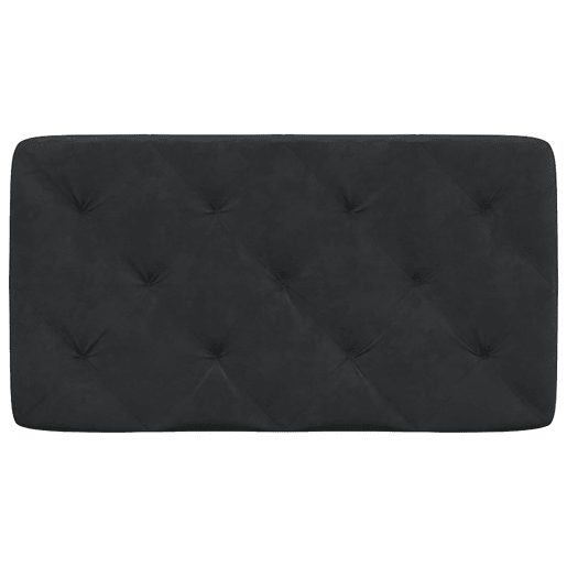 Almofadão de Cabeceira - Cabeceira de cama 90 cm veludo preto