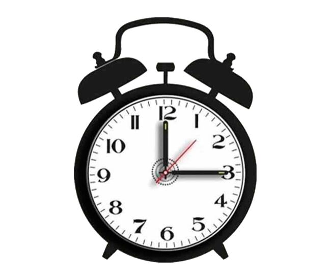 Kit reloj de vinilo negro 30x40cm