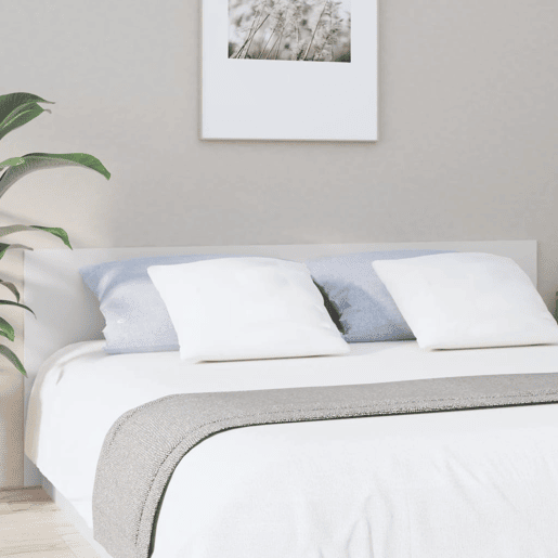 Cabeceira - Cabeceira de cama 200x1,5x80 cm derivados de madeira branco