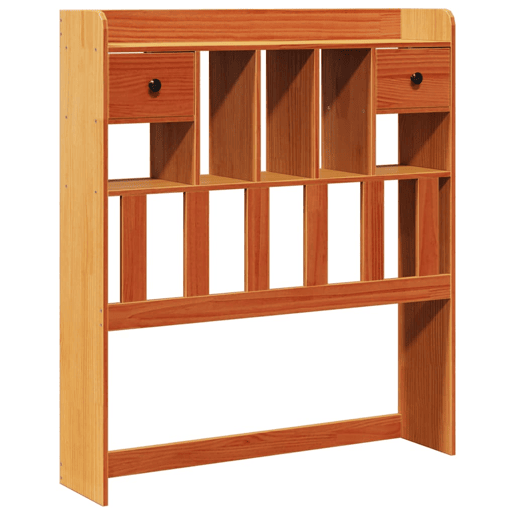 Cabeceira - Cabeceira de cama com arrumação 75 cm pinho maciço castanho-mel