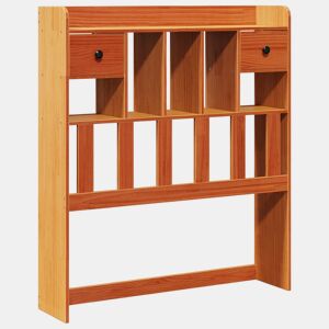 Cabeceira - Cabeceira de cama com arrumação 75 cm pinho maciço castanho-mel