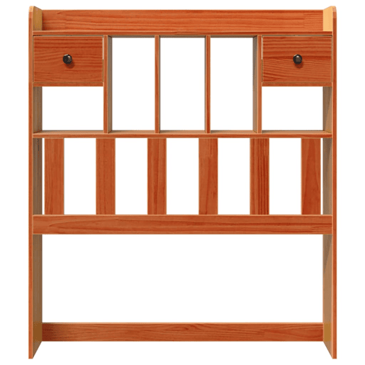 Cabeceira - Cabeceira de cama com arrumação 75 cm pinho maciço castanho-mel