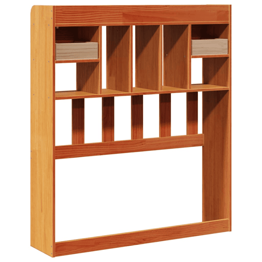 Cabeceira - Cabeceira de cama com arrumação 75 cm pinho maciço castanho-mel
