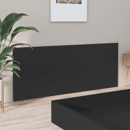 Cabeceira - Cabeceira de cama 200x1,5x80 cm derivados de madeira preto