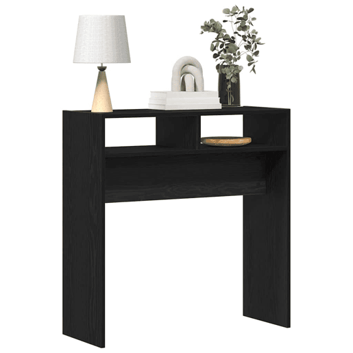 Mesa Consola - Mesa De Entrada Carvalho preto 78 x 30 x 80 cm Madeira processada