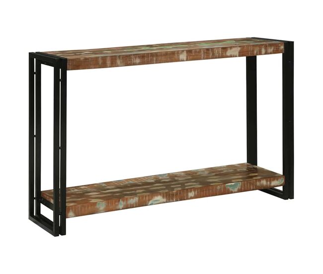 Mesa consola - mesa de entrada 120 x 33 x 75 cm madera maciza reciclada