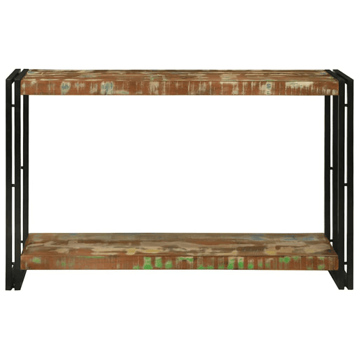 Mesa Consola - Mesa De Entrada Multicolor 120 x 33 x 75 cm Madeira recuperada maciça