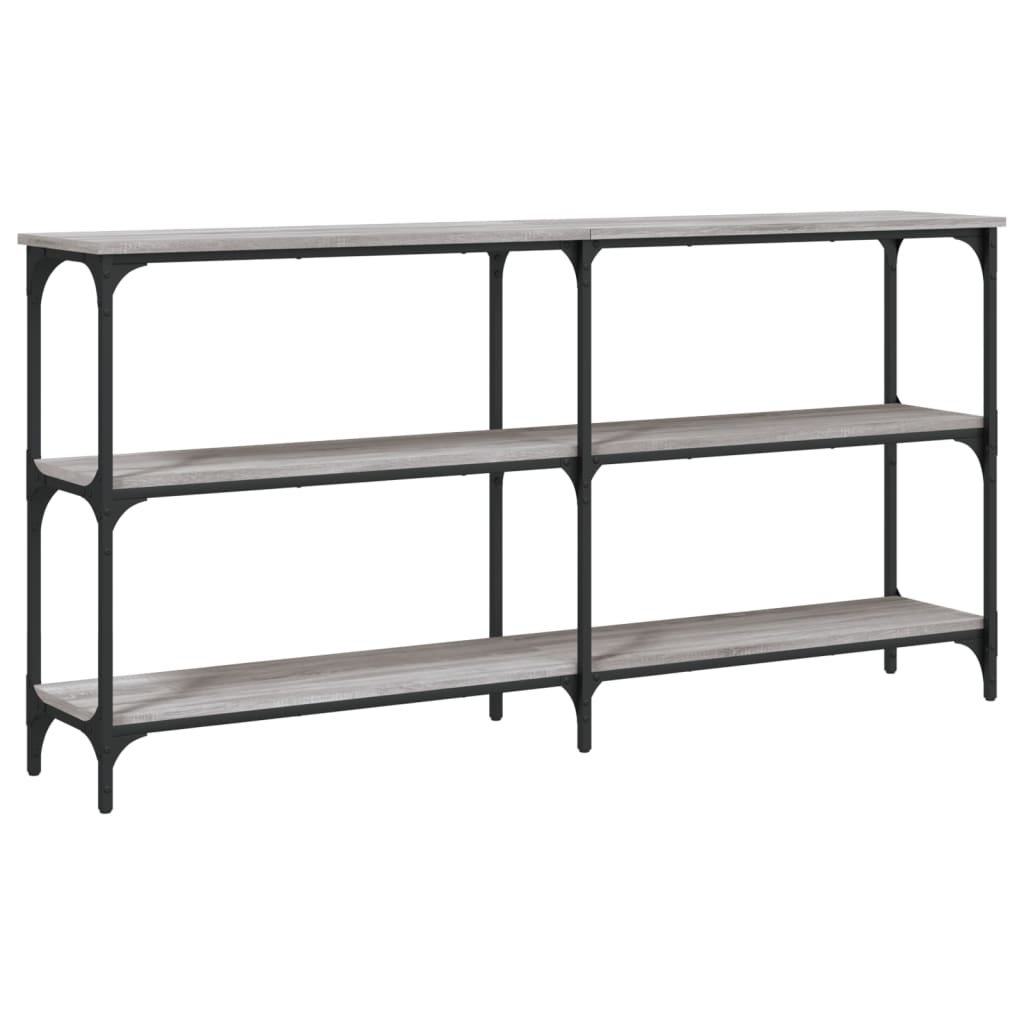Mesa consola - mesa de entrada madera de ingeniería gris sonoma 150x29x75 cm