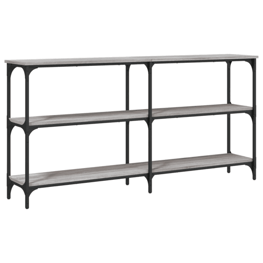 Mesa Consola - Mesa De Entrada 150x29x75 cm derivados de madeira cinzento sonoma