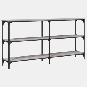 Mesa Consola - Mesa De Entrada 150x29x75 cm derivados de madeira cinzento sonoma