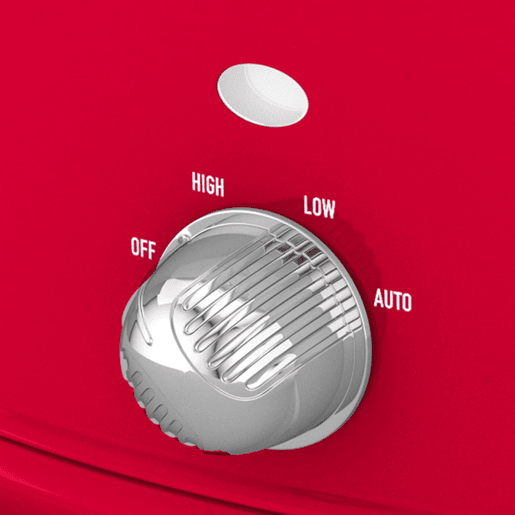 SWAN SF17031RNEU Retro Slow Cooker 6,5L, Panela de Cerâmica Antiaderente sem PFOA e PTFE, 320, Vermelho
