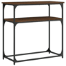 Mesa Consola - Mesa De Entrada 75x35,5x75 cm derivados madeira carvalho castanho