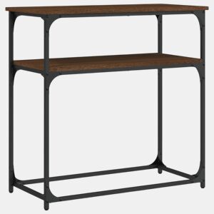 Mesa Consola - Mesa De Entrada 75x35,5x75 cm derivados madeira carvalho castanho