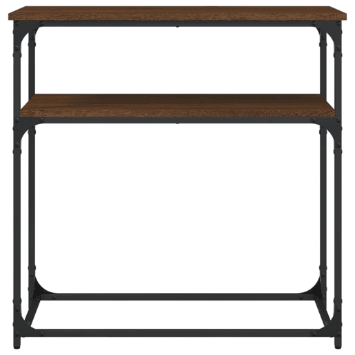 Mesa Consola - Mesa De Entrada 75x35,5x75 cm derivados madeira carvalho castanho