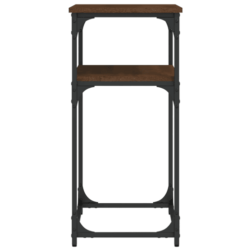 Mesa Consola - Mesa De Entrada 75x35,5x75 cm derivados madeira carvalho castanho