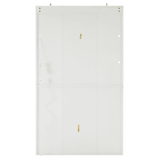 Aparador para sofá 100x35x170 cm - Armário de arrumação de alto brilho com luzes LED, vitrina com vidro temperado - Branco
