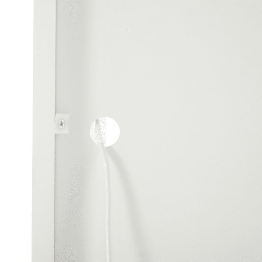 Aparador para sofá 100x35x170 cm - Armário de arrumação de alto brilho com luzes LED, vitrina com vidro temperado - Branco
