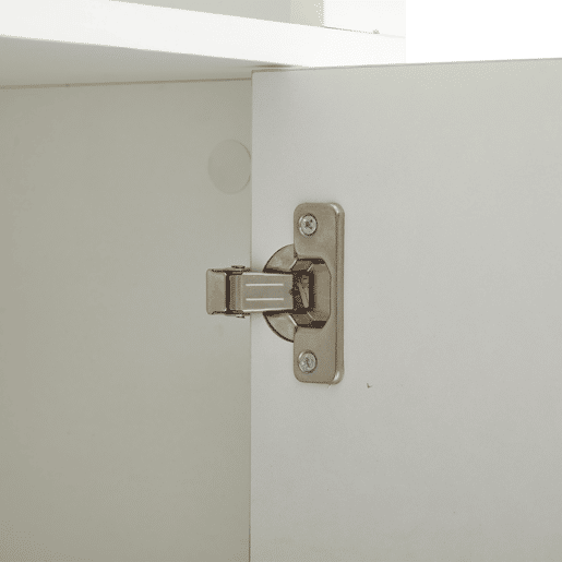 Aparador para sofá 100x35x170 cm - Armário de arrumação de alto brilho com luzes LED, vitrina com vidro temperado - Branco