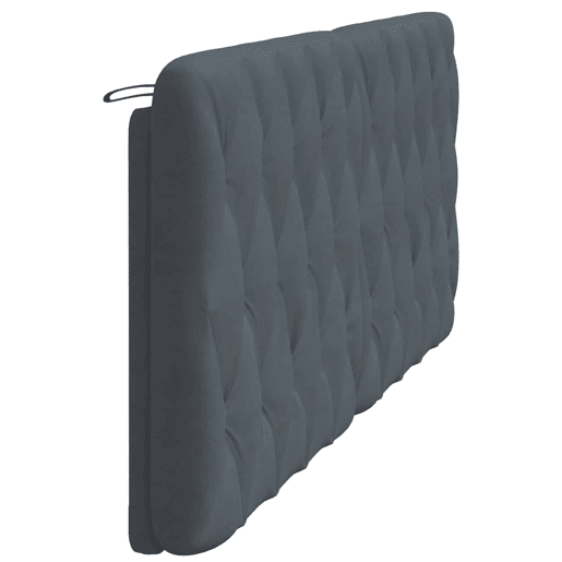 Almofadão de Cabeceira - Cabeceira de cama 200 cm veludo cinzento-escuro